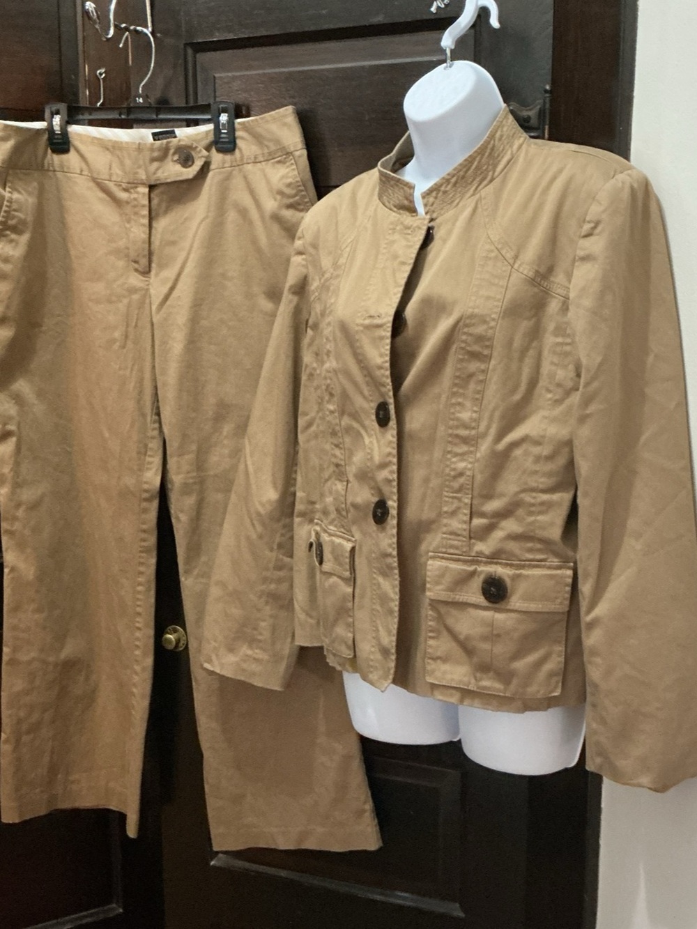 (600) George utility jacket and pants set Cotton Utility Set Size 16